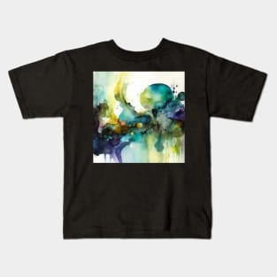 Watercolor Colorful Abstract Kids T-Shirt